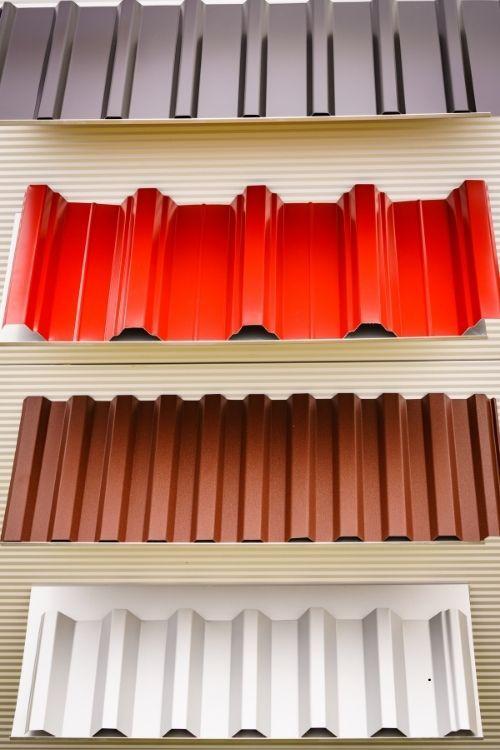 Modern standing seam metal roof panels designed for strength and energy efficiency.