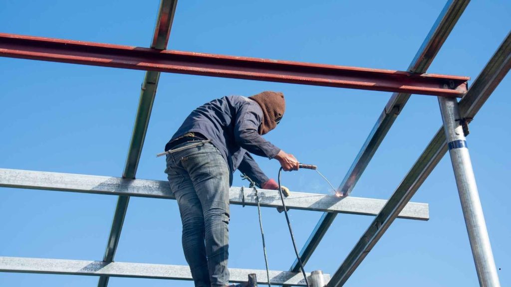 Commercial metal roofing project near Colonial Promenade Alabaster.